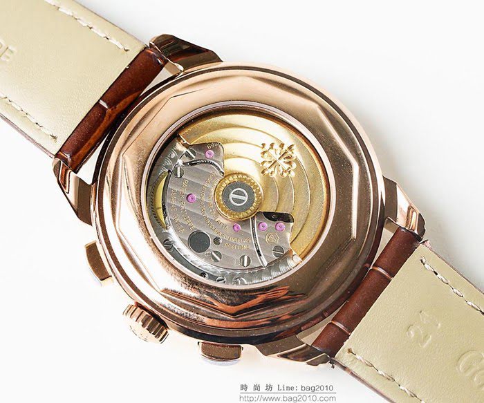 百達翡麗PATEK PHILPPE LS精品 超級複雜功能計時系列 機芯29-535升級版 全鋼鍍納米鉑金表殼 小牛皮帶 高檔男士腕表  wssb4226